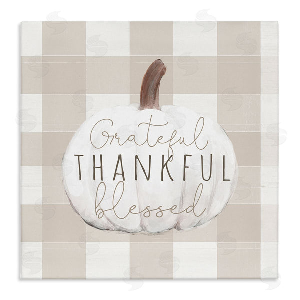 stupell industries Dogwood Portfolio | Grateful Thankful Pumpkin Wall Art