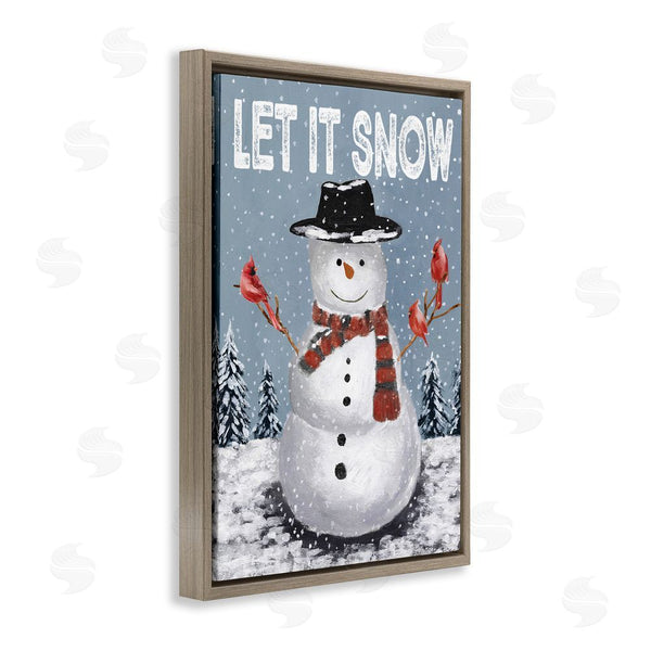 Stupell Industries Dogwood Portfolio | Let It Snow Joyful Snowman