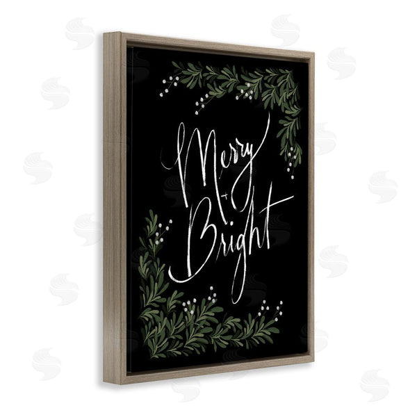 Stupell Industries Dogwood Portfolio | Minimal Merry & Bright With Botanicals