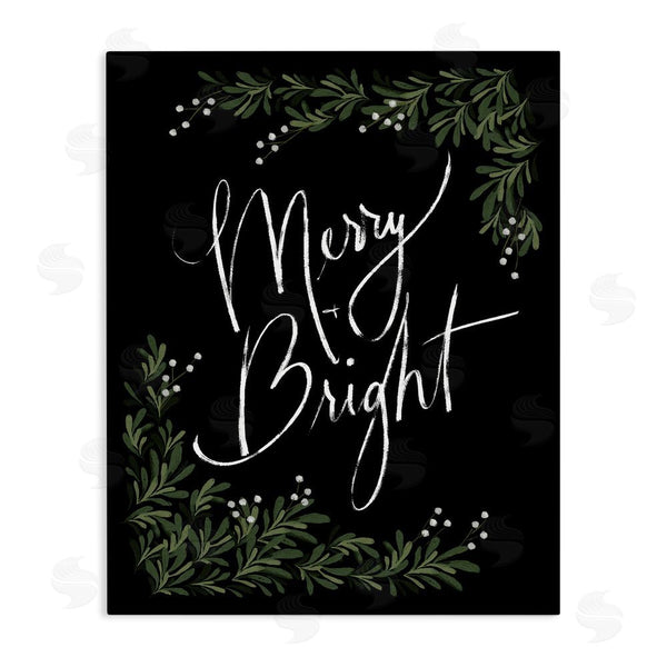 stupell industries Dogwood Portfolio | Minimal Merry & Bright with Botanicals