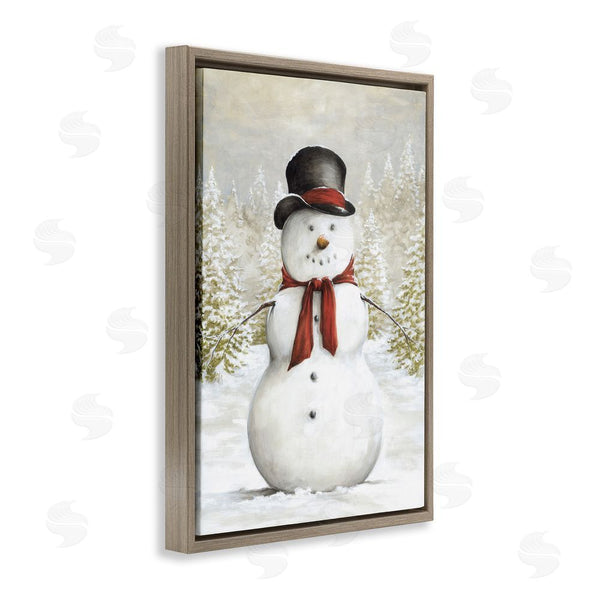 Stupell Industries Dogwood Portfolio | Traditional Snowman In Clearing