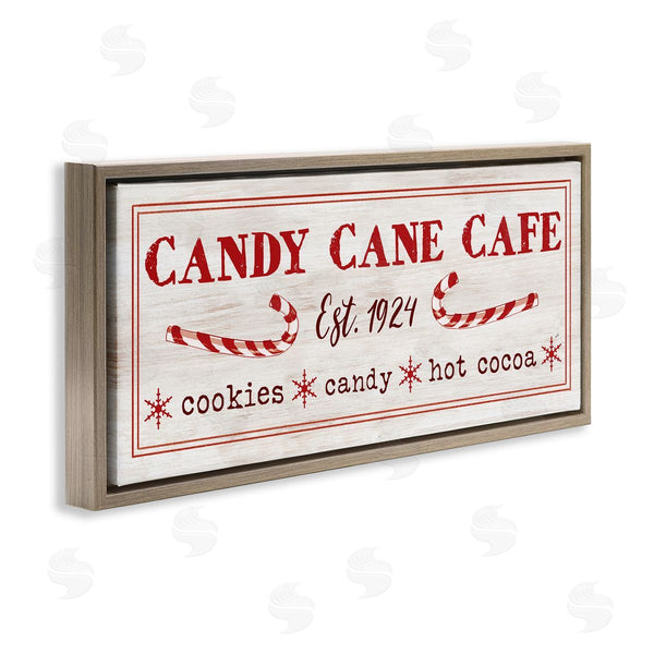 Stupell Industries Dogwood Portfolio | Vintage Candy Cane Cafe Wall Art
