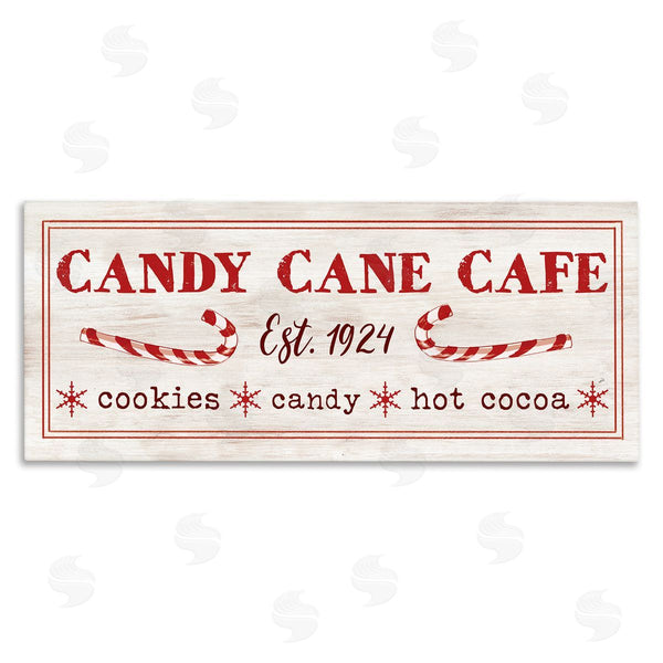 stupell industries Dogwood Portfolio | Vintage Candy Cane Cafe Wall Art