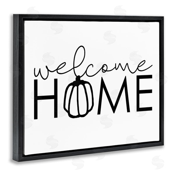 Stupell Industries Dogwood Portfolio | Welcome Home Autumn Typography Phrase Pumpkin Motif Wall Art