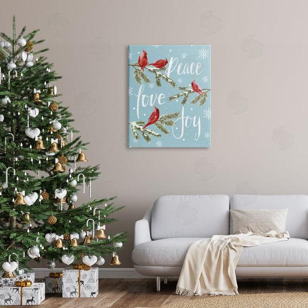 Stupell Industries Dogwood Portfolio | Winter Cardinals Perched Wall Art