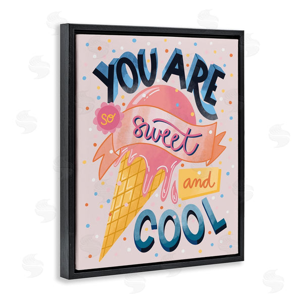 Stupell Industries Dominika Godette | Sweet & Cool Retro Patterned Polka Dot Ice Cream Wall Art