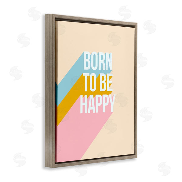 Stupell Industries Dominique Vari | Born To Be Happy Pastel Wall Art