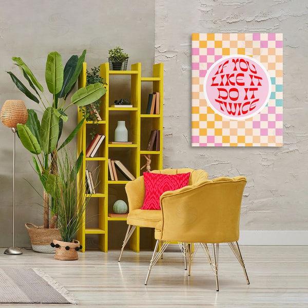 Stupell Industries Dominique Vari | Groovy Pattern Do It Twice Wall Art
