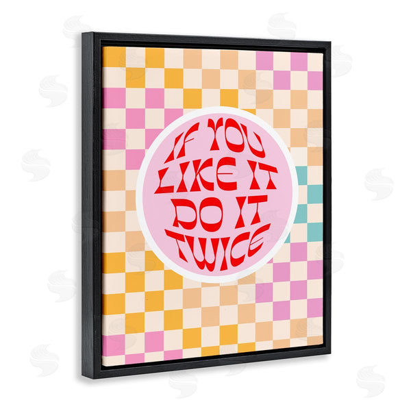 Stupell Industries Dominique Vari | Groovy Pattern Do It Twice Wall Art