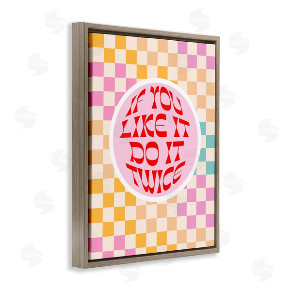 Stupell Industries Dominique Vari | Groovy Pattern Do It Twice Wall Art