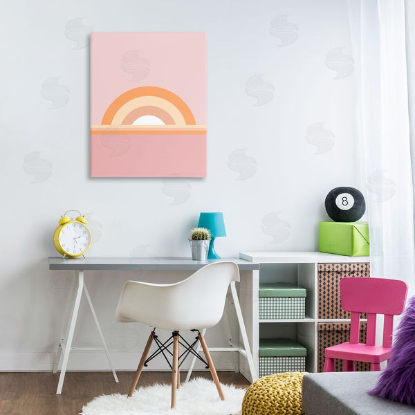Stupell Industries Dominique Vari | Mauve & Orange Rainbow Wall Art