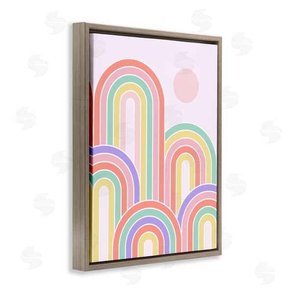Stupell Industries Dominique Vari | Pastel Rainbow Arches Wall Art