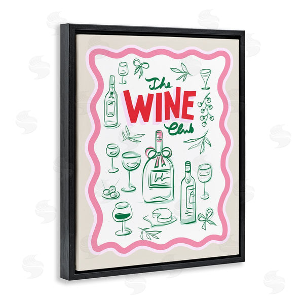 Stupell Industries Dominique Vari | Wine Club Minimal Glam