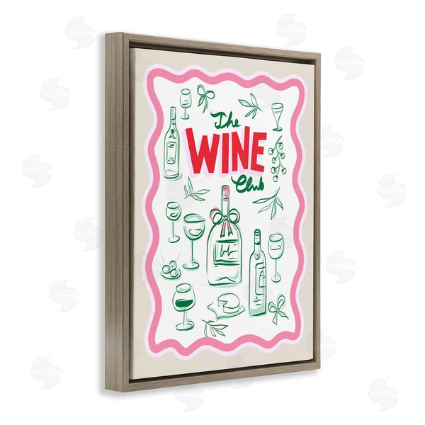 Stupell Industries Dominique Vari | Wine Club Minimal Glam
