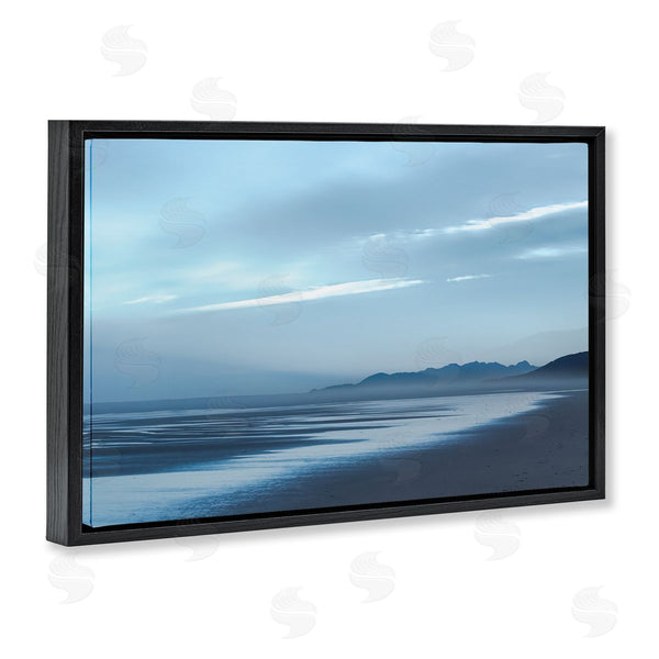 Stupell Industries Don Schwartz | Blue Toned Beach Scenery