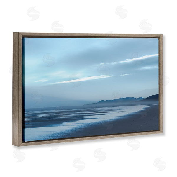 Stupell Industries Don Schwartz | Blue Toned Beach Scenery