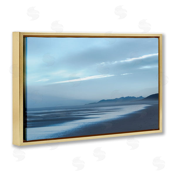 Stupell Industries Don Schwartz | Blue Toned Beach Scenery