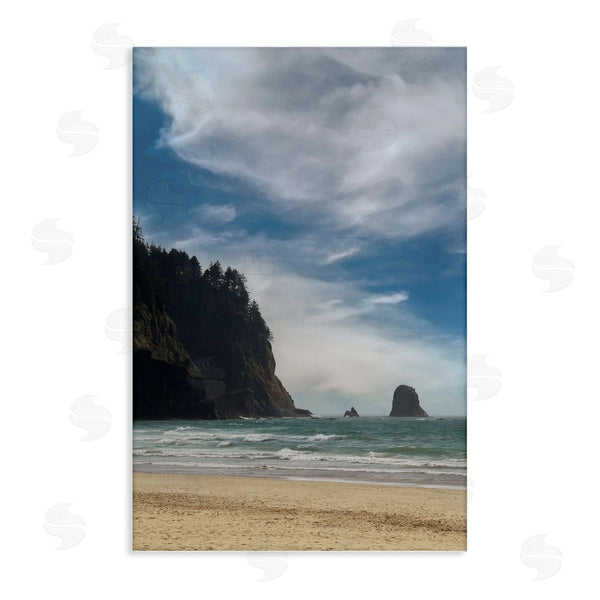 stupell industries Don Schwartz | Ocean Shore with Distant Cliff