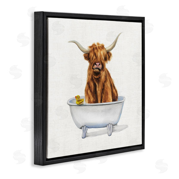 Stupell Industries Donna Brooks | Shaggy Country Cattle In Tub