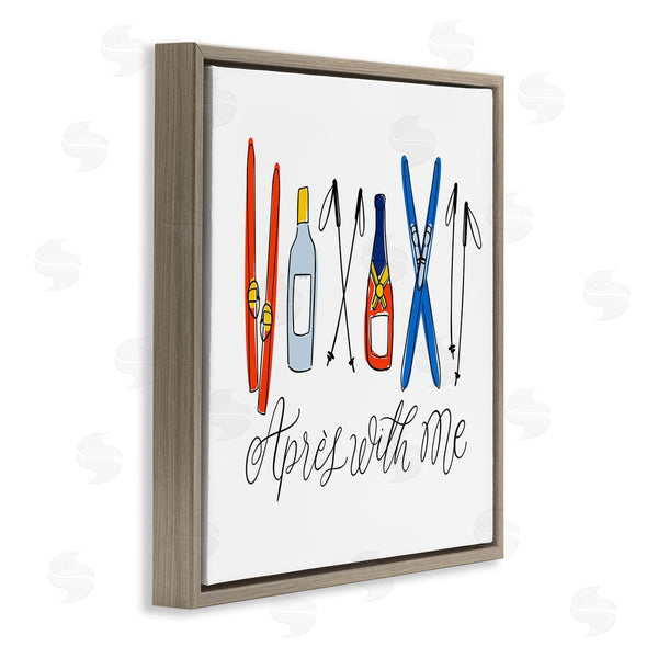 Stupell Industries Doodles.Ink. | Apres With Me Skiing & Liquor Wall Art