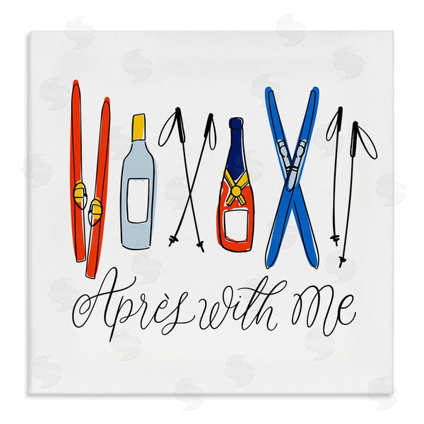 stupell industries Doodles.Ink. | Apres With Me Skiing & Liquor Wall Art