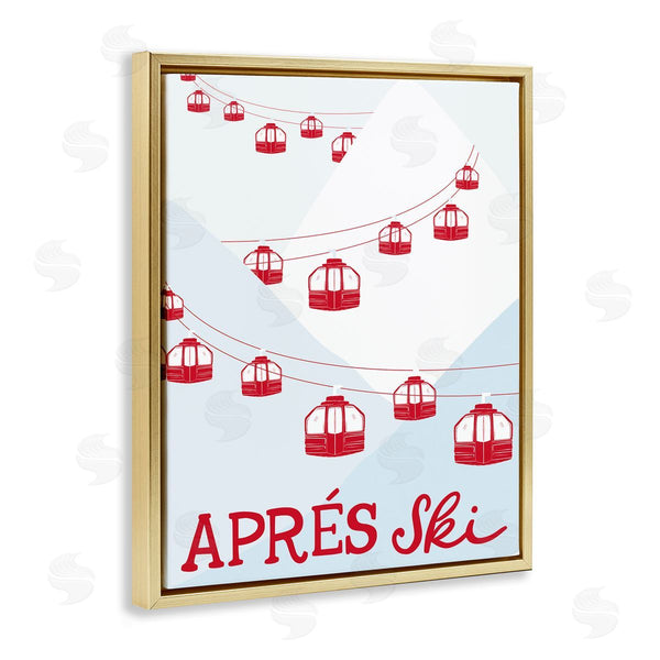 Stupell Industries Doodles.Ink. | Red Winter Ski Lifts