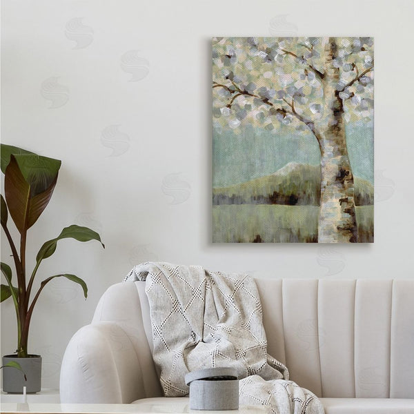 Stupell Industries Doris Charest | Flowers Blooming On Neutral Tree Landscape Wall Art