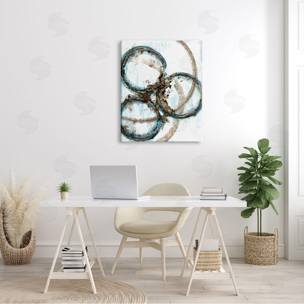Stupell Industries Doris Charest | Modern Rust Inspired Ring Abstract Shape Painting Wall Art