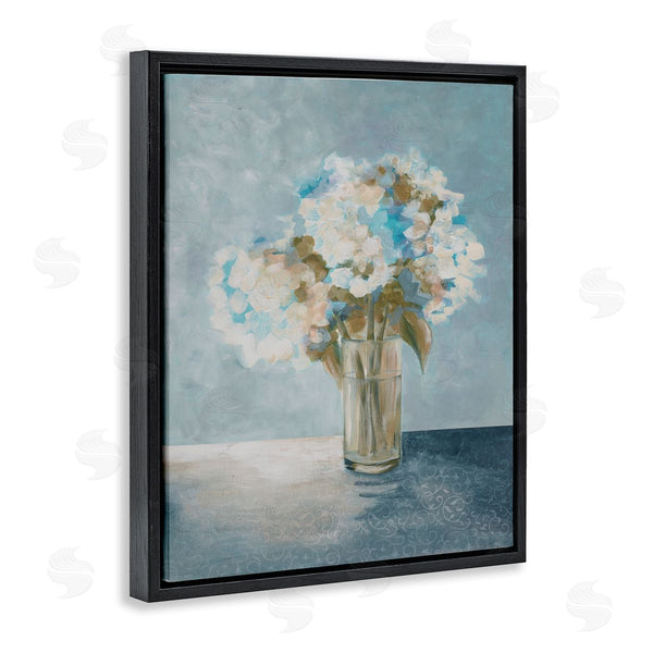 Stupell Industries Doris Charest | Mystic Blue Hydrangea Flowers Sunlight Haze Painting Wall Art