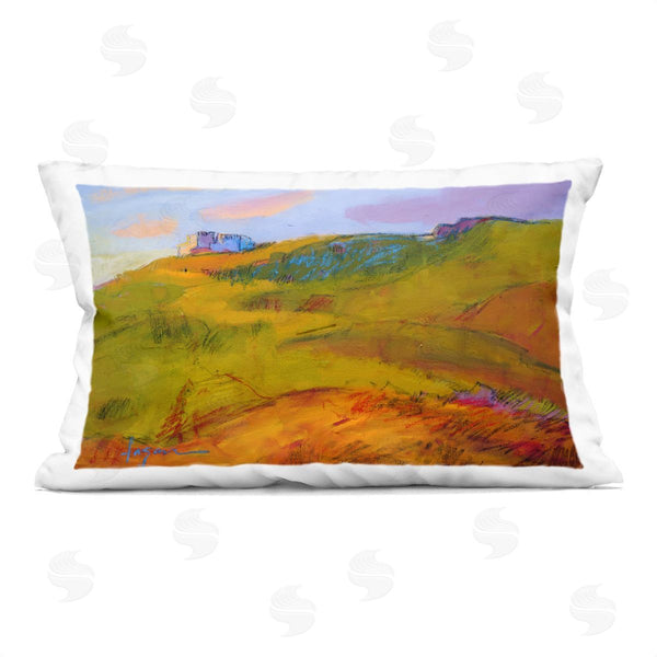 stupell industries Dorothy Fagan | Abstract Cottage on Hilltop Printed Throw Pillow