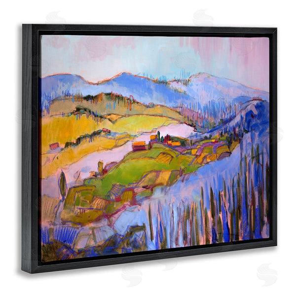 Stupell Industries Dorothy Fagan | Abstract Town Between Mountains