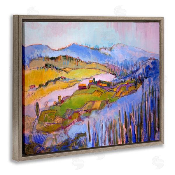 Stupell Industries Dorothy Fagan | Abstract Town Between Mountains