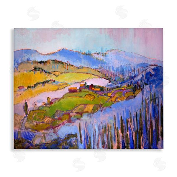 stupell industries Dorothy Fagan | Abstract Town Between Mountains