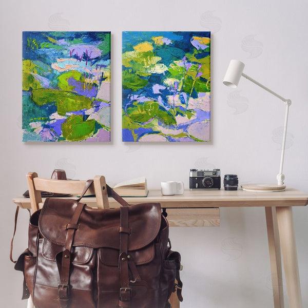 Stupell Industries Dorothy Fagan | Floating Lotus Blossom Pond Wall Art