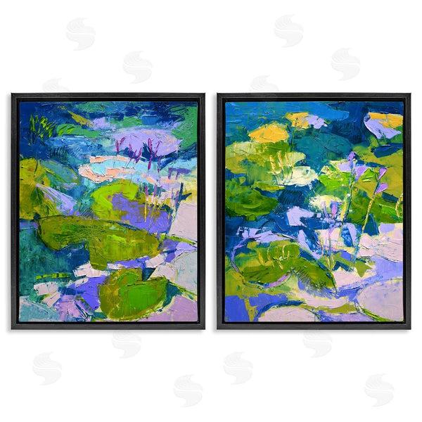 Stupell Industries Dorothy Fagan | Floating Lotus Blossom Pond Wall Art