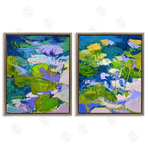 Stupell Industries Dorothy Fagan | Floating Lotus Blossom Pond Wall Art