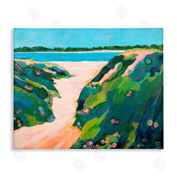 stupell industries Dorothy Holmes Mohler | Floral Cliffs Landscape
