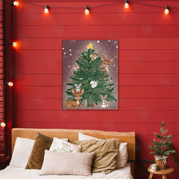 Stupell Industries Drew McInerney | Christmas Tree Fun Animals