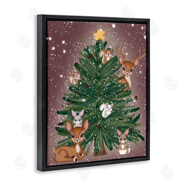 Stupell Industries Drew McInerney | Christmas Tree Fun Animals