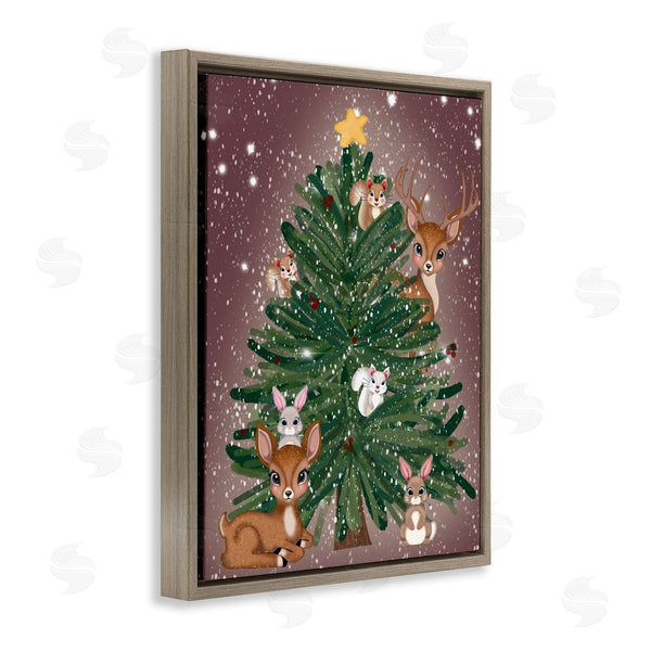 Stupell Industries Drew McInerney | Christmas Tree Fun Animals