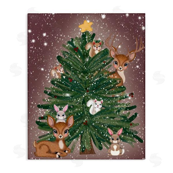 stupell industries Drew McInerney | Christmas Tree Fun Animals