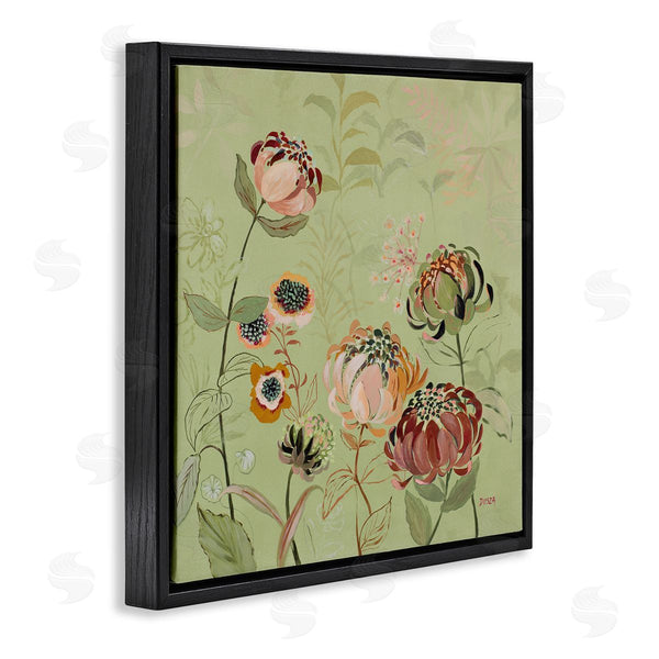 Stupell Industries Dusza | Curled Chrysanthemums On Green