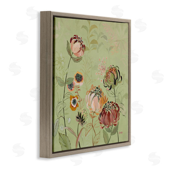 Stupell Industries Dusza | Curled Chrysanthemums On Green