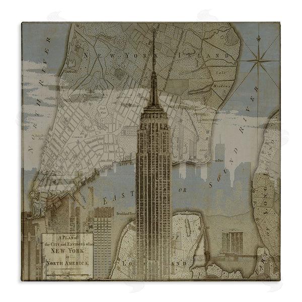 stupell industries Dylan Mattews | NYC Vintage Map & Building