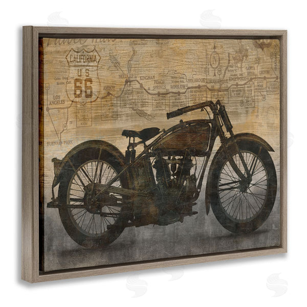 Stupell Industries Dylan Matthews | Vintage Motorcycle Collage Wall Art
