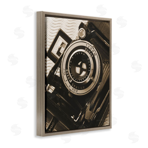 Stupell Industries Ed Goldstein | Vintage Camera Sepia Photograph
