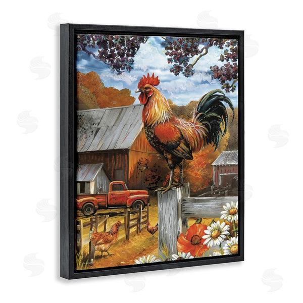 Stupell Industries Ed Wargo | Autumnal Perched Rooster Wall Art