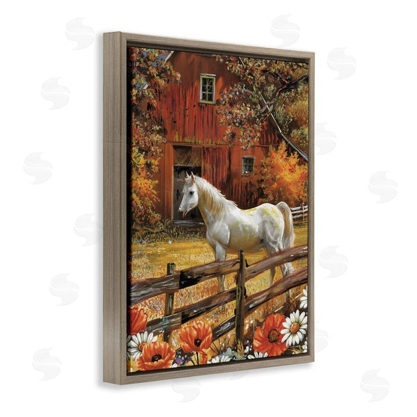 Stupell Industries Ed Wargo | Country Horse Autumn Barn Wall Art