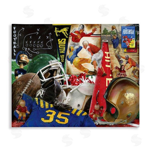 stupell industries Ed Wargo | Football Sports Collage