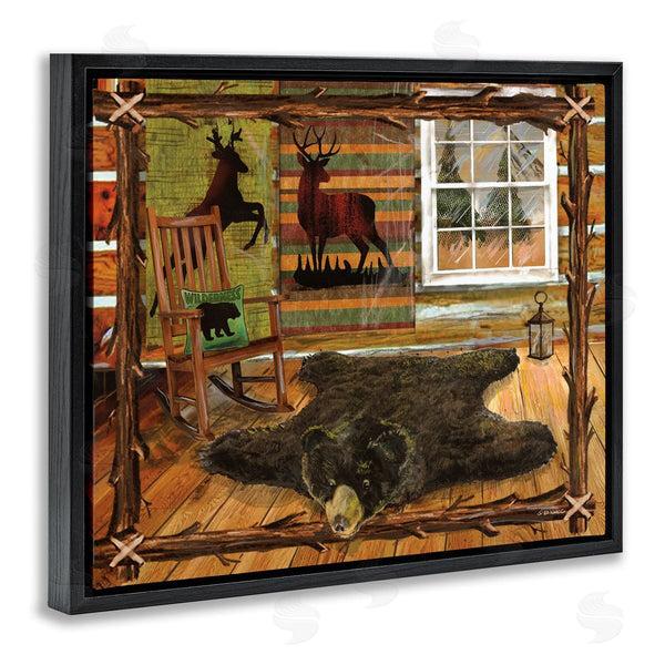 Stupell Industries Ed Wargo | Rustic Cabin With Border